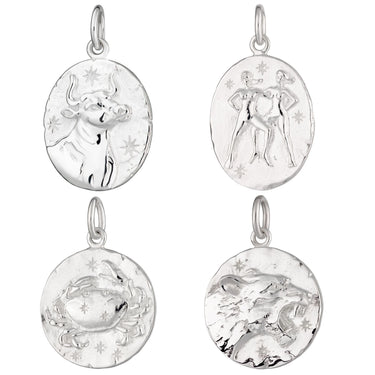 Silver Zodiac Charm |Horoscope Charms for Charm Bracelet or Necklace | Scream Pretty