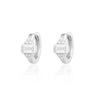 Audrey Silver Huggie Hoop Earrings 