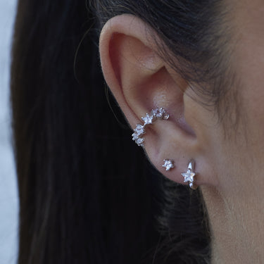 Sparkling Star Ear Party Earring Stack Set | Scream Pretty