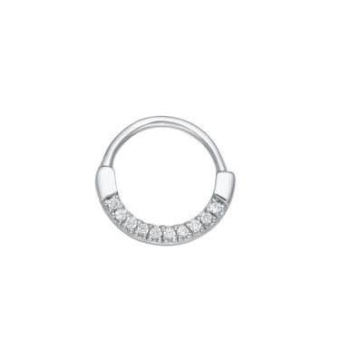 Sparkling Daith Single Hoop Earring by Scream Pretty