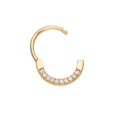 Sparkling Daith Single Hoop Earring by Scream Pretty