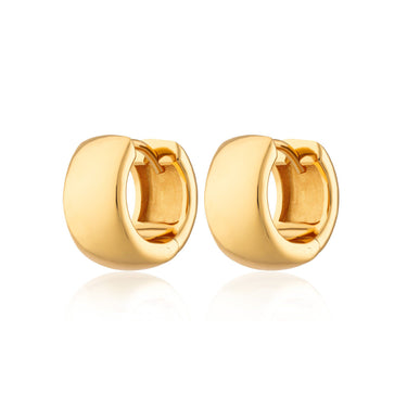 Super Chunk Huggie Earrings Gold Plated Earrings by Scream Pretty
