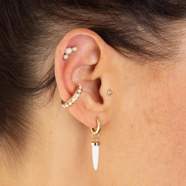 Opal Cluster Stud Earrings  Earrings by Scream Pretty