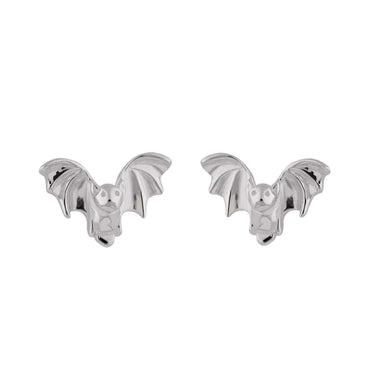 Silver Bat Stud Earrings | Unique  Thematic Studs