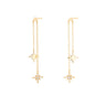 Double Drop Starburst Earrings Gold Plated earrings by Scream Pretty