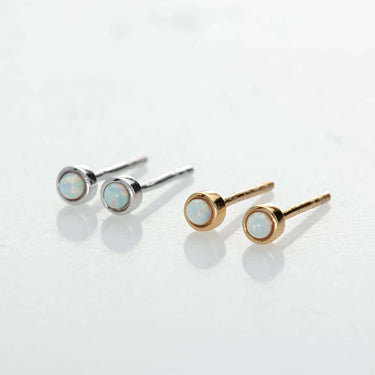 Opal Teeny Stud Earrings  earrings by Scream Pretty