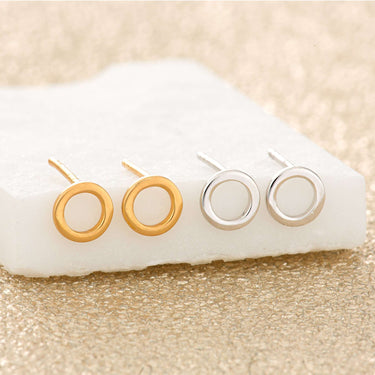 Small Open Circle Stud Earrings  earrings by Scream Pretty