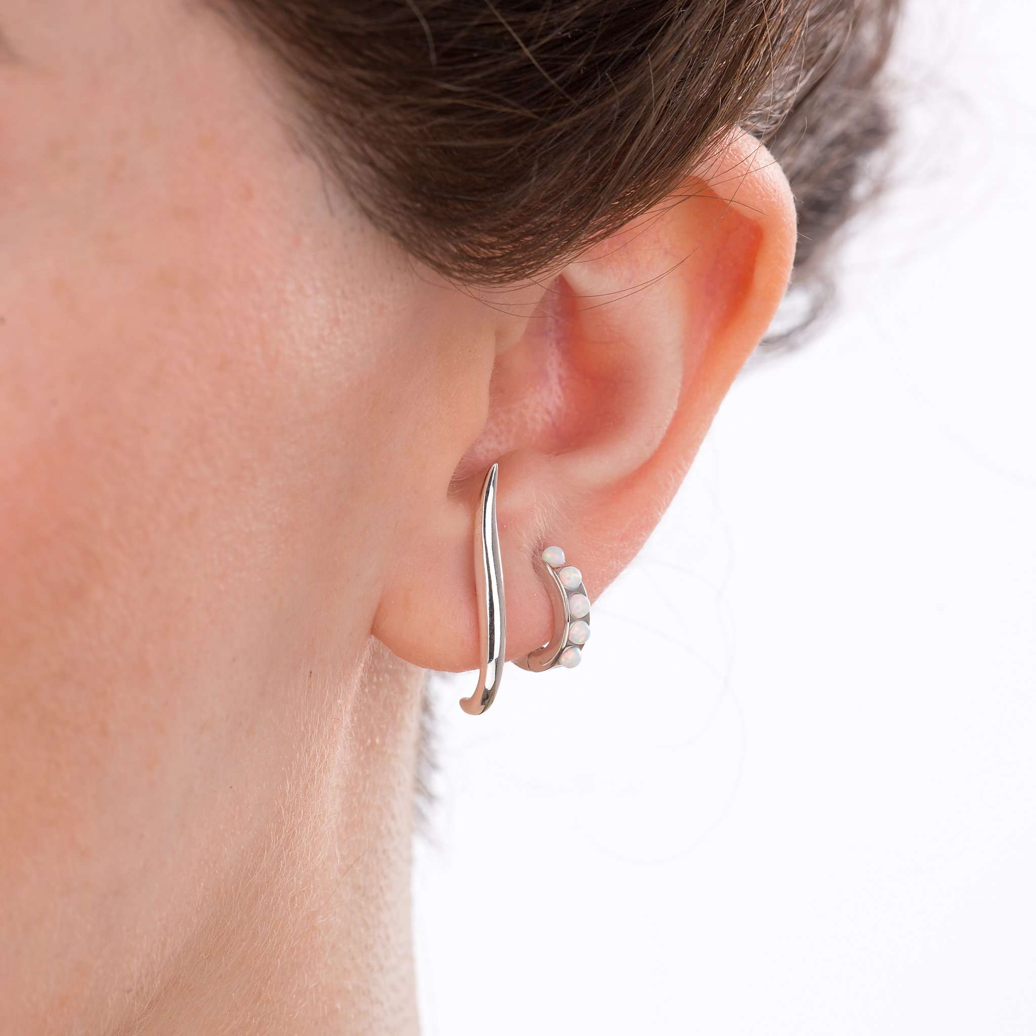 Opal Huggie Earrings – Scream Pretty