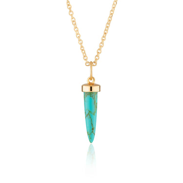 Turquoise Spike Necklace | Pendant Necklaces for Women by Scream Pretty