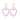 Pink Heart Charm Hoop Earrings | Drop Hoop Earrings | Scream Pretty