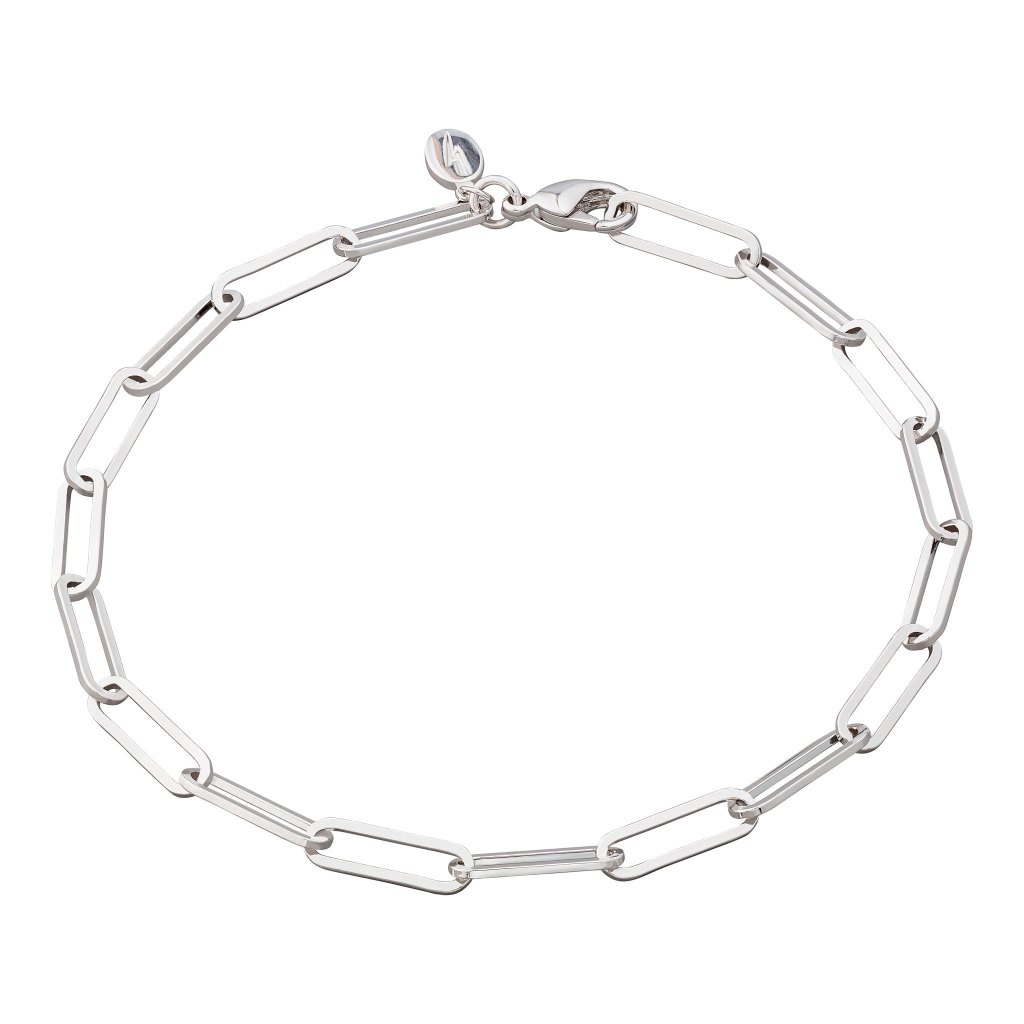 Long Link Chain Bracelet Silver Plated Bracelet by Scream Pretty