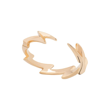 Gold Plated Lightning Bolt Stacking Ring 1 Ring Ring by Scream Pretty